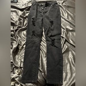 Forever, 21 size 2 black ripped jeans